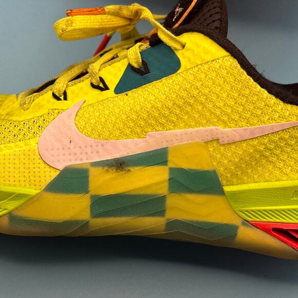 Nike Metcon 7 AMP Volt Bright Spruce Checkered m8 w9.5 - Picture 10 of 13